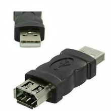 Firewire Ieee 1394 6 Pin Female F To Usb M Male Cable Adapter Convertor Plug