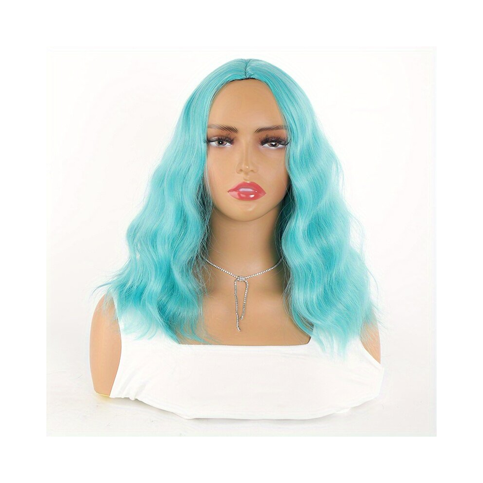 Costume Wigs Medium Long Curly Synthetic Wig Beginners Friendly Heat Resistant For Halloween Cosplay Party With Wig Cap