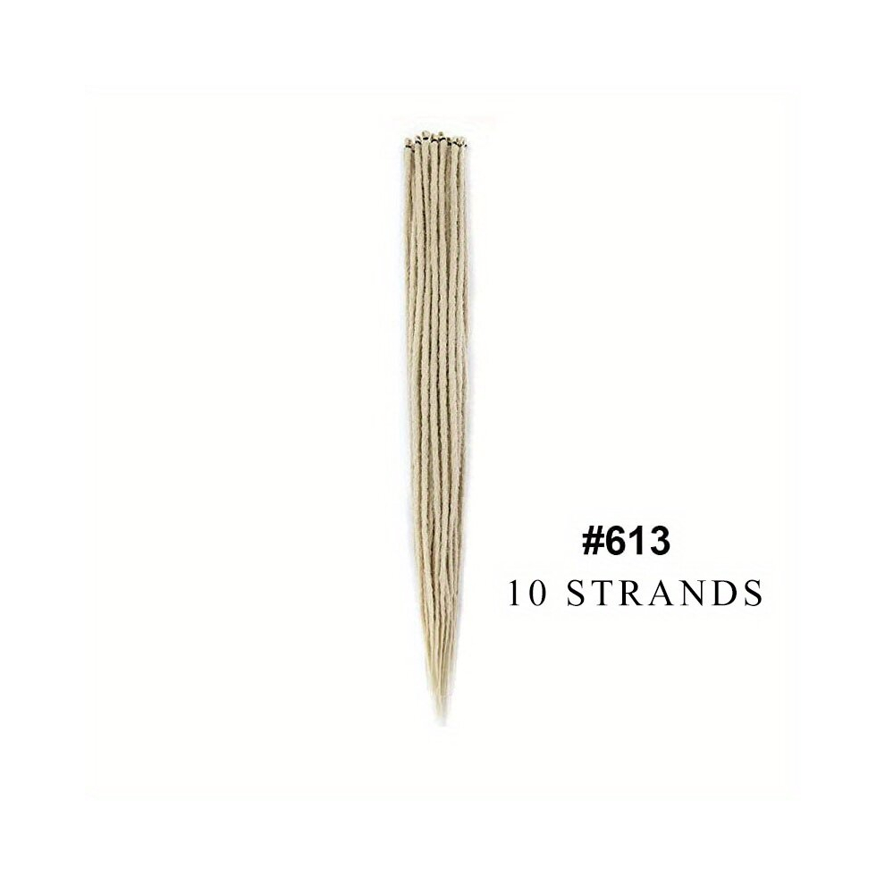 Unisex Multicoloured 36 Inches Thin Ombre Brown To Blonde Dreadlocks Extensions 0 Synthetic Crochet Braided Hair Backcombed Dreads Extensions 10 Strands