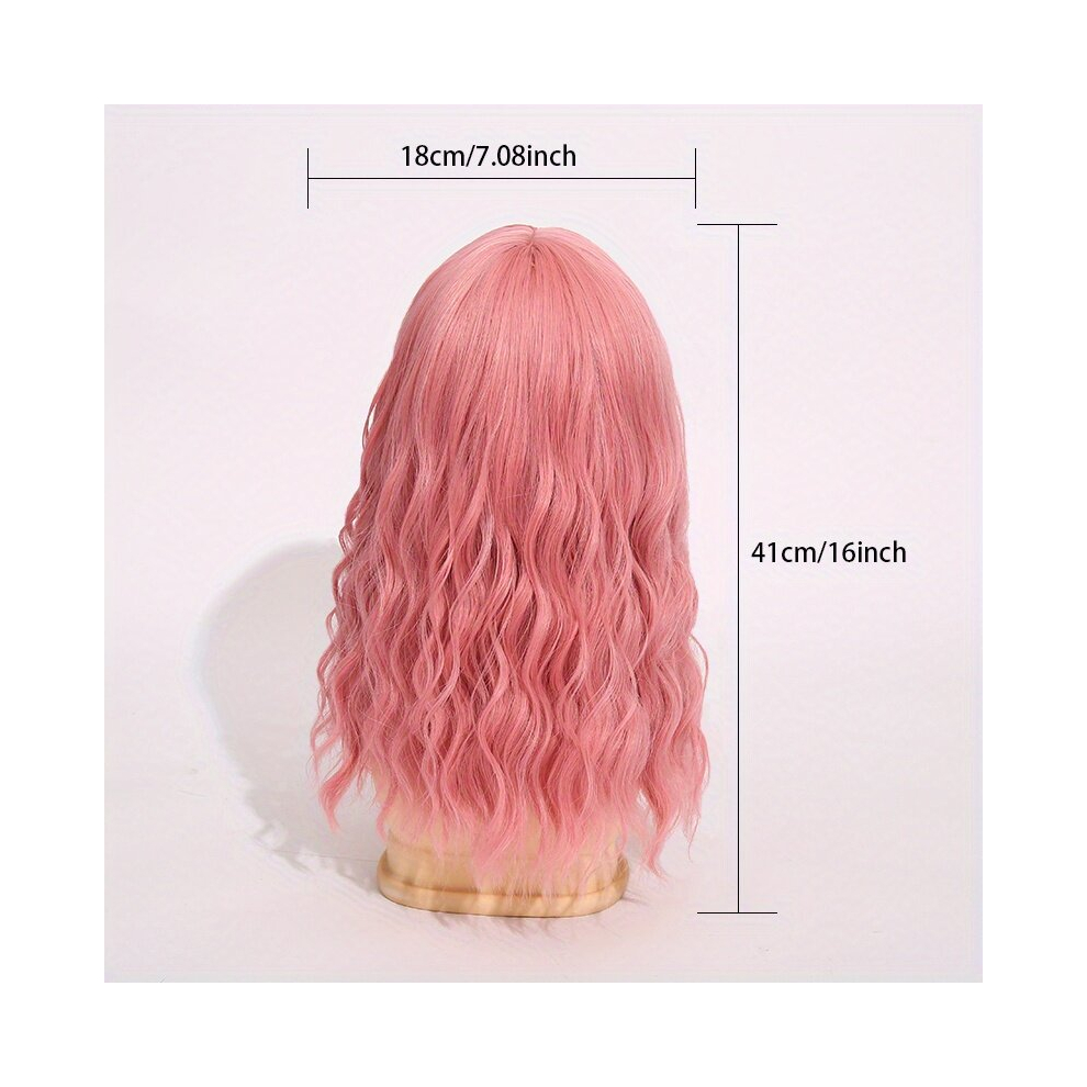 Curly Bob Wig Medium Length Synthetic Hair Perfect for Beginners