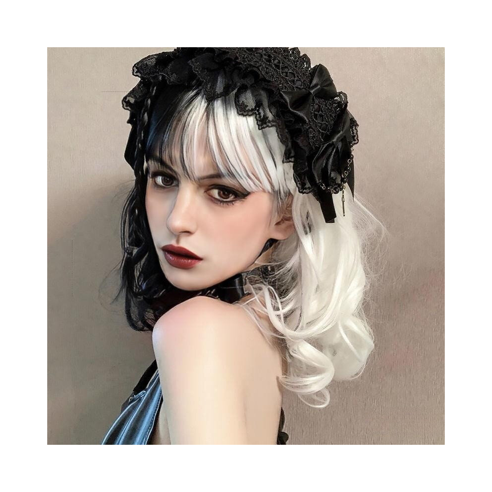 Unisex Multicoloured Costume Wigs Brown Short Curly Synthetic Wig With Bangs Anime Cosplay Wig For Halloween Cosplay Party Gemini Hair Wig Two Tone Wig