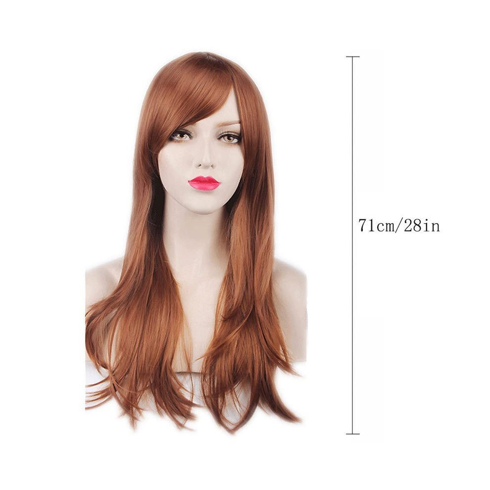 Unisex Multicoloured Costume Wigs Long Curly Wig Synthetic Wig With Bangs Movie Cosplay Wig For Halloween Cosplay Party