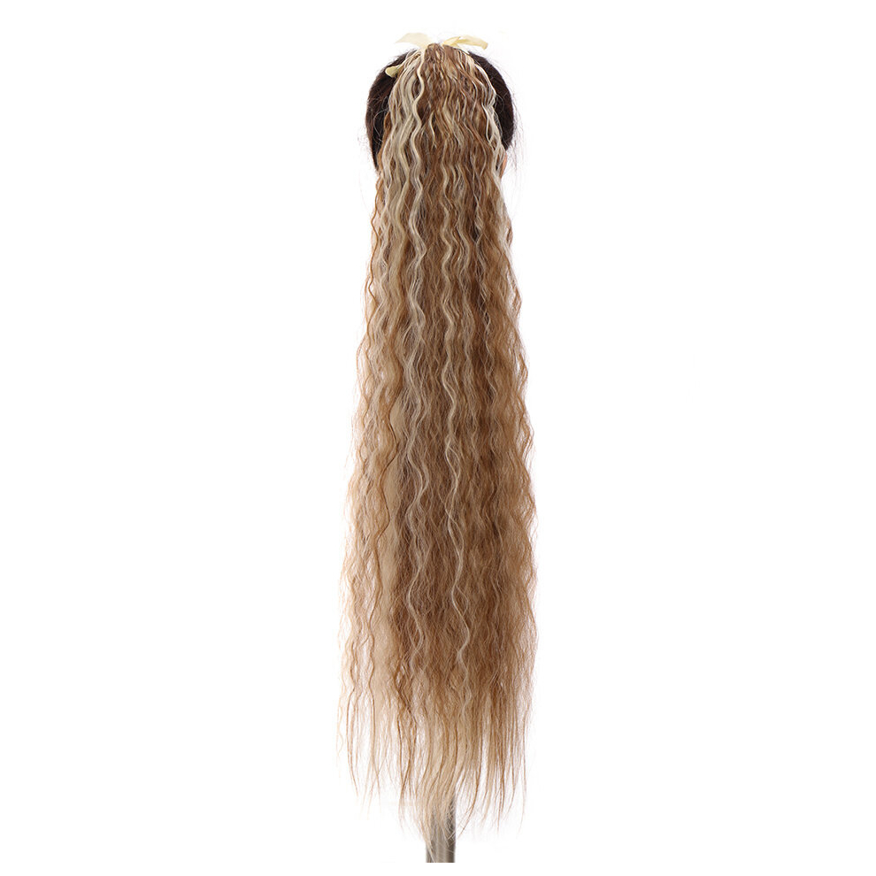 Synthetic Drawstring Ponytail Extension Long Afro Curly Clip In Ponytail Extensions Heat Resistant Hairpieces