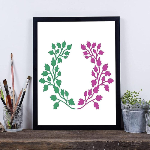 16 Pieces Leaves Stencil Reusable Sheet Painting Stencil Sheet Wall Stencil Leaf Pattern Template T 2