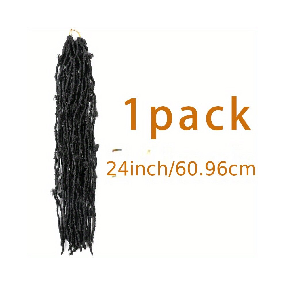Unisex Multicoloured 1 6Pack 24Inch Synthetic Butterfly Locs Crochet Hair Distressed Butterfly Locs Crochet Braids Goddess Pre Looped Bob Locs Pre Twist Braid Extensions 1