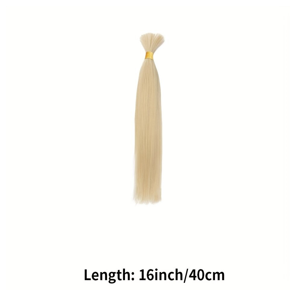 Unisex Multicoloured 50G 100G Straight Bundles 613 Blonde Straight Human Hair Bulk For Braiding No Weft 100 Human Hair Extensions 16 24Inch