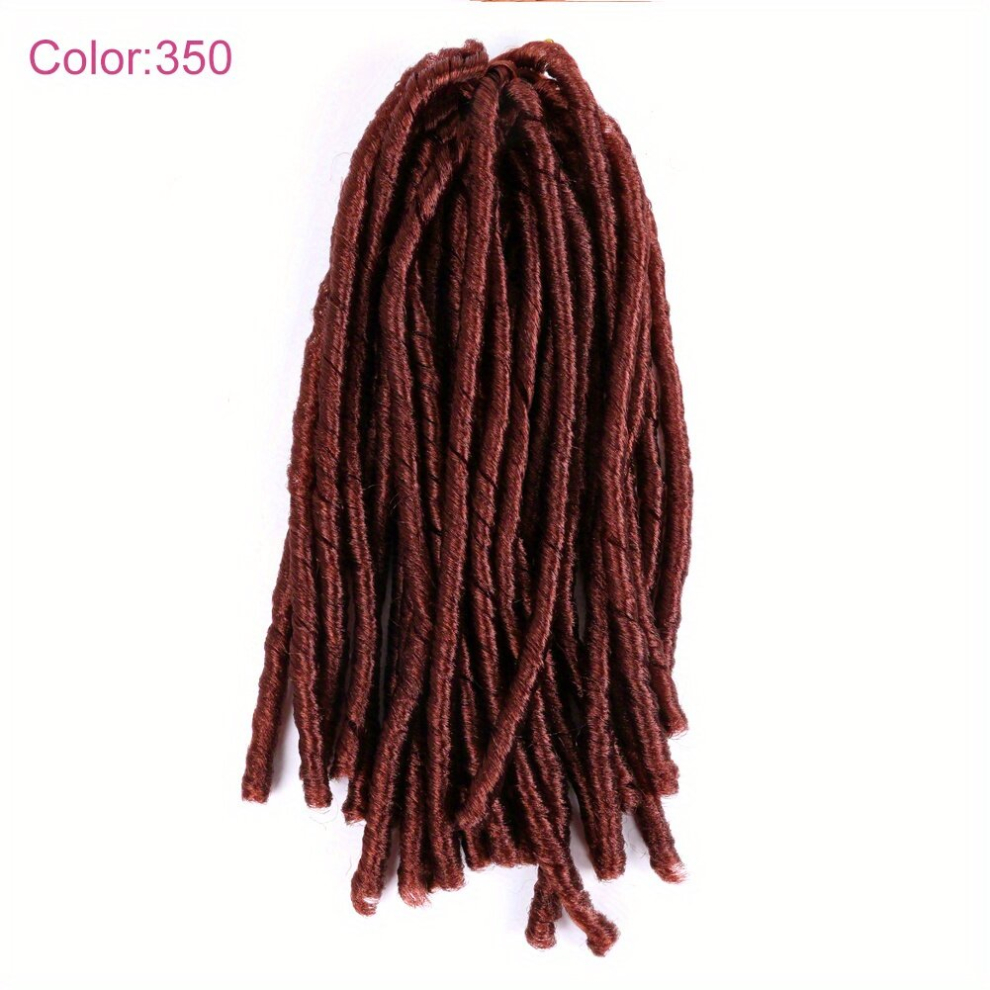 30 15 Strands Faux Locs Crochet Braids Hair Synthetic Braiding Soft Crochet Hair Extensions For Women