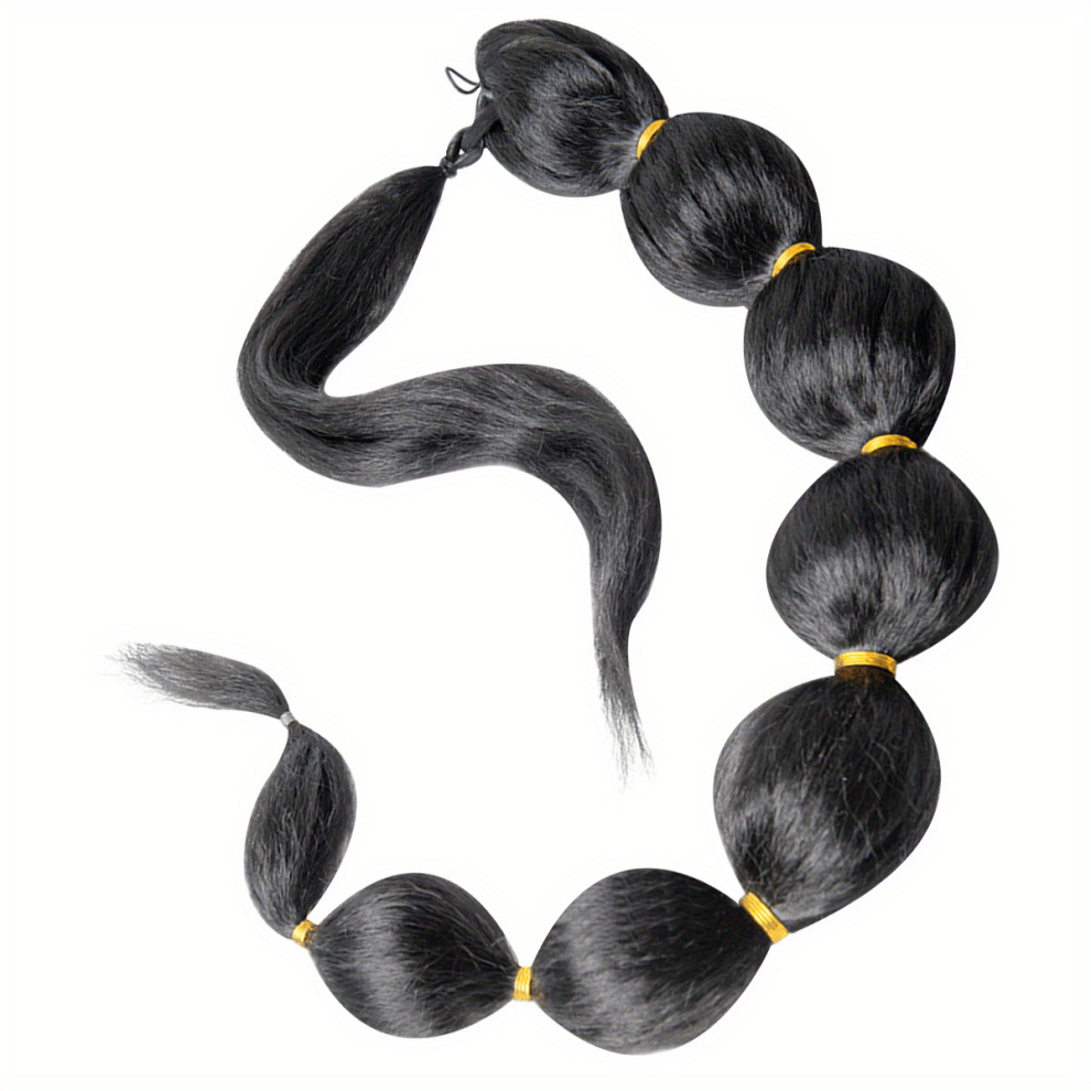 Afro Puff Ponytail Extensions 76 2 Cm Long Bubble Ponytail Extensions For Women Long Braided Ponytail Extensions