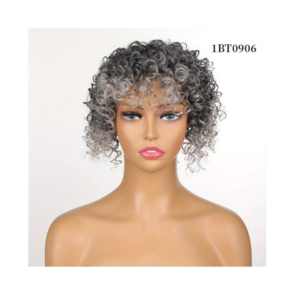 Unisex Multicoloured Afro Kinky Curly Hair Toppers For Women With Bangs Brown Kinky Curly Wiglets Hairpieces For Thinning Hair Synthetic Short Afro Curly Blonde Hair Piece