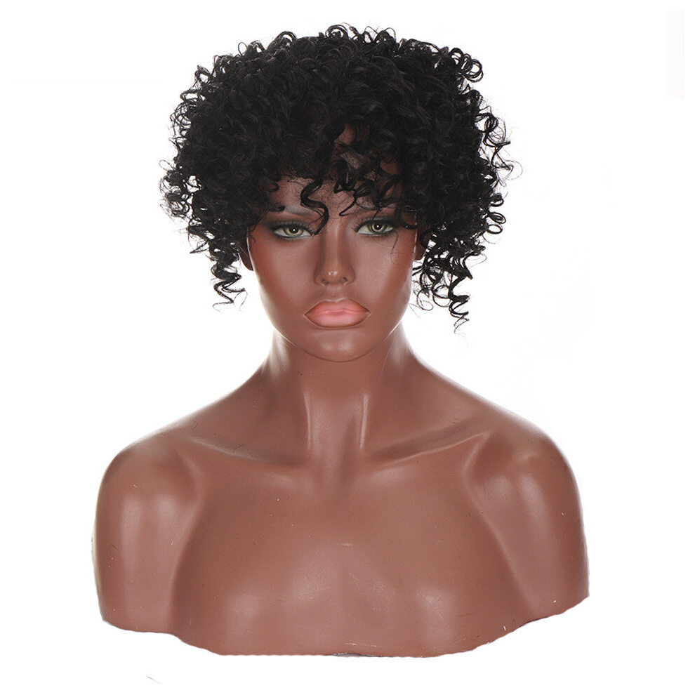 Synthetic Curly Bangs Kinky Curly Hair Bangs Toppers Short Clip On Hair Extentions Adjustable Fringe Hair Piece For Women