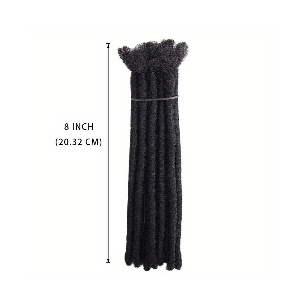 Unisex Black 10 Strands 0 69 Cm Width Backcomb Twisted Dreadlock Extensions Single End Synthetic Dreadlocks Accessories Jamaica Punk Hip Hop Reggae Hair Braiding W