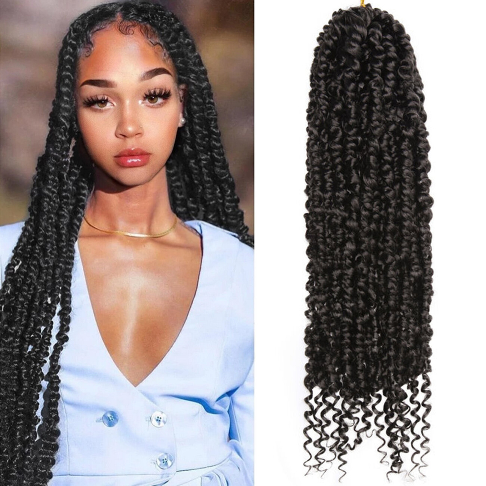 Passion Twist Hair Extensions Water Wave Pre Looped Pre twisted Passion Twist Bohomian Braids Crochet Braided Hair For Women