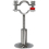 Stainless Steel Wall Mount Ceiling Mount Pipe Supports, 2pcs Adjustable Pipe Bracket Pipe Straps With Screws 4