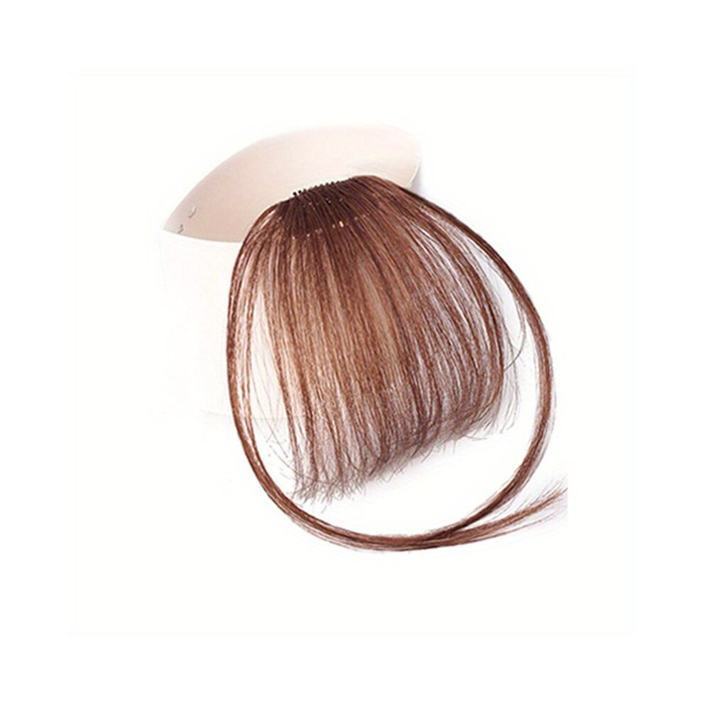 Invisible Clip In Air Bangs with Sidebuns Natural Synthetic Hair Extensions for a Flawless Look
