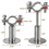 Stainless Steel Wall Mount Ceiling Mount Pipe Supports, 2pcs Adjustable Pipe Bracket Pipe Straps With Screws 5