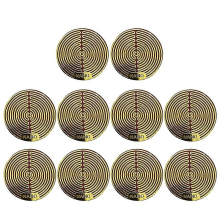 10pcs Anti Radiation Protector Shield Emf Protection Cell Phone Sticker Emr Gold