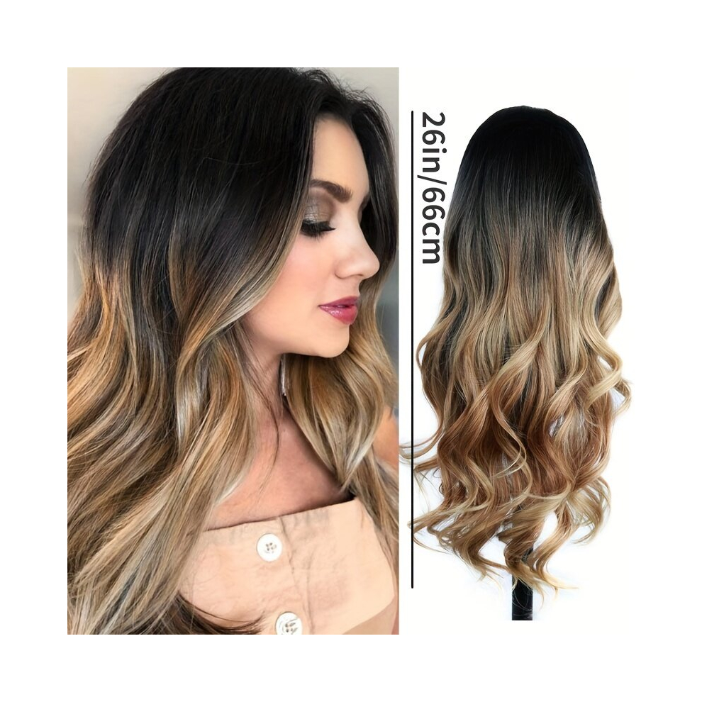 66 04 Cm Wig Long Wavy Hair Middle Part Curly Wig Synthetic Wig Heat Resistant For Women Halloween Party Cosplay