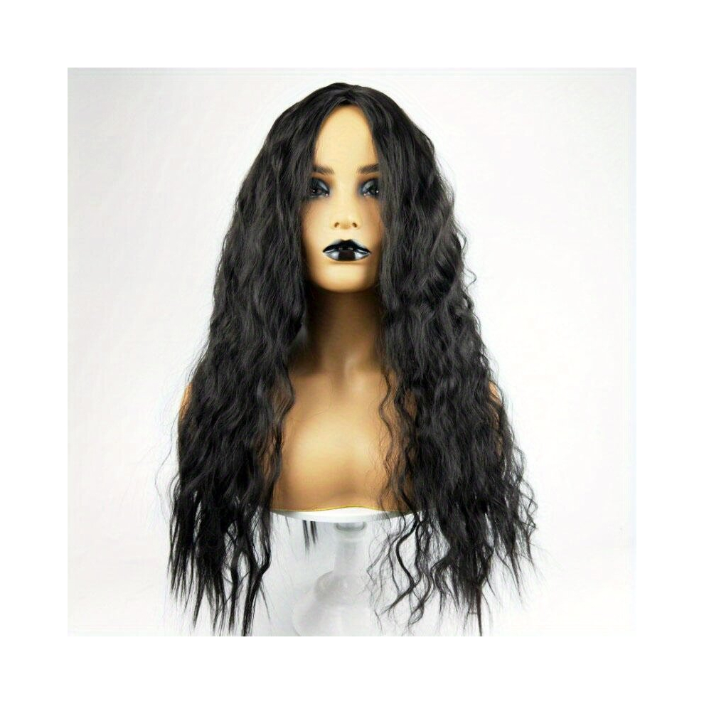 Long Curly Wavy Wig Synthetic Wig Beginners Friendly Heat Resistant Costume Wig