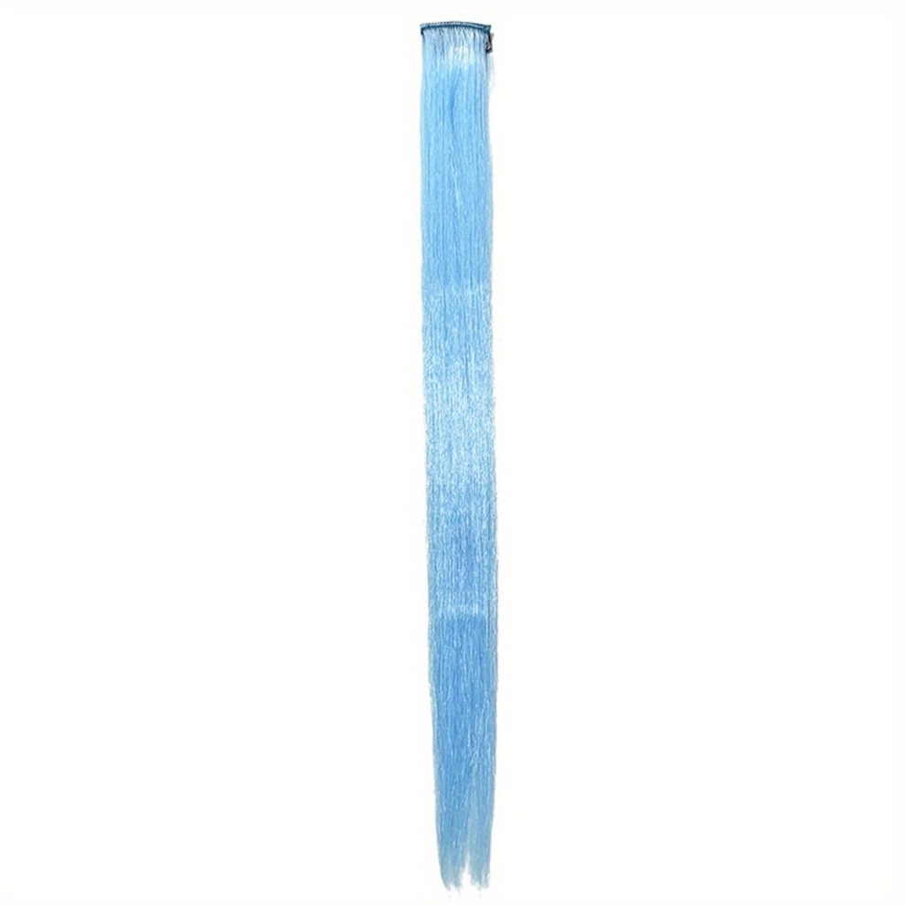 Luminous Colorful Synthetic Clip In Hair Extensions for Daily Use Parties Cosplay and Halloween