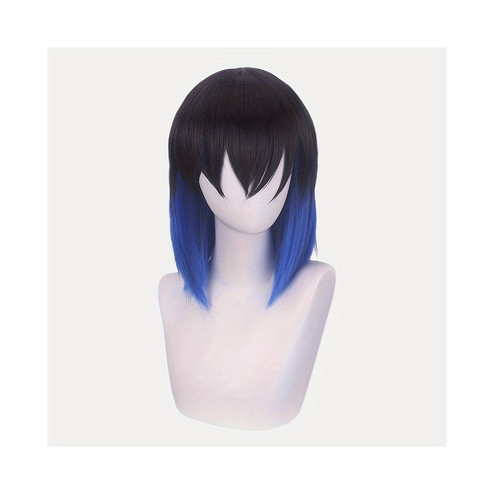 Unisex Multicoloured Costume Wigs Straight Wig Synthetic Wig With Bangs Anime Cosplay Wig For Halloween Cosplay Party