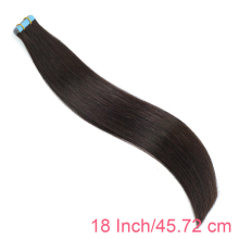 20pcs Tape In Hair Extensions Human Hair Brown Hair Extensions 2 Dark Brown Hair Extensions 20pcs pack Straight Tape In Human Hair Natural Hair