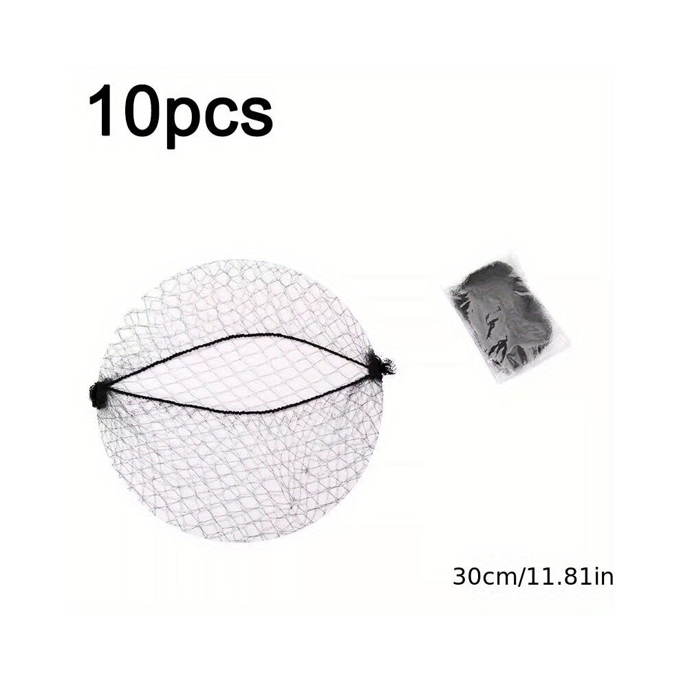 Multicoloured 10Pcs 30Pcs 50Pcs Mesh Wig Caps Elastic Invisible Nylon Hair Nets Hair Bun Net Perfect For Professional Use