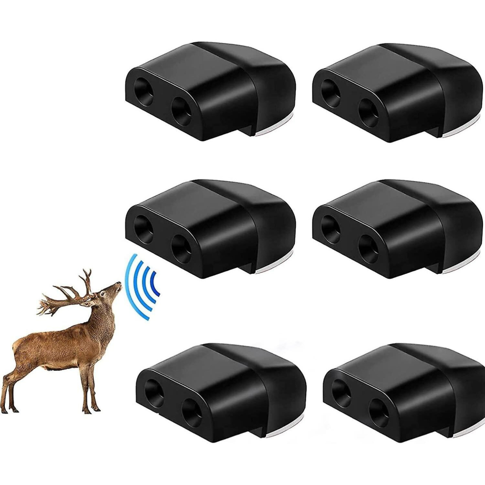 6 Deer Whistles Wildlife Warning, Self-Adhesive Warning Car Device, Deer Alarm Road Safety Horn Device Animal Alert Whistle For Cars, Vehicles, Motorc 9317312035028