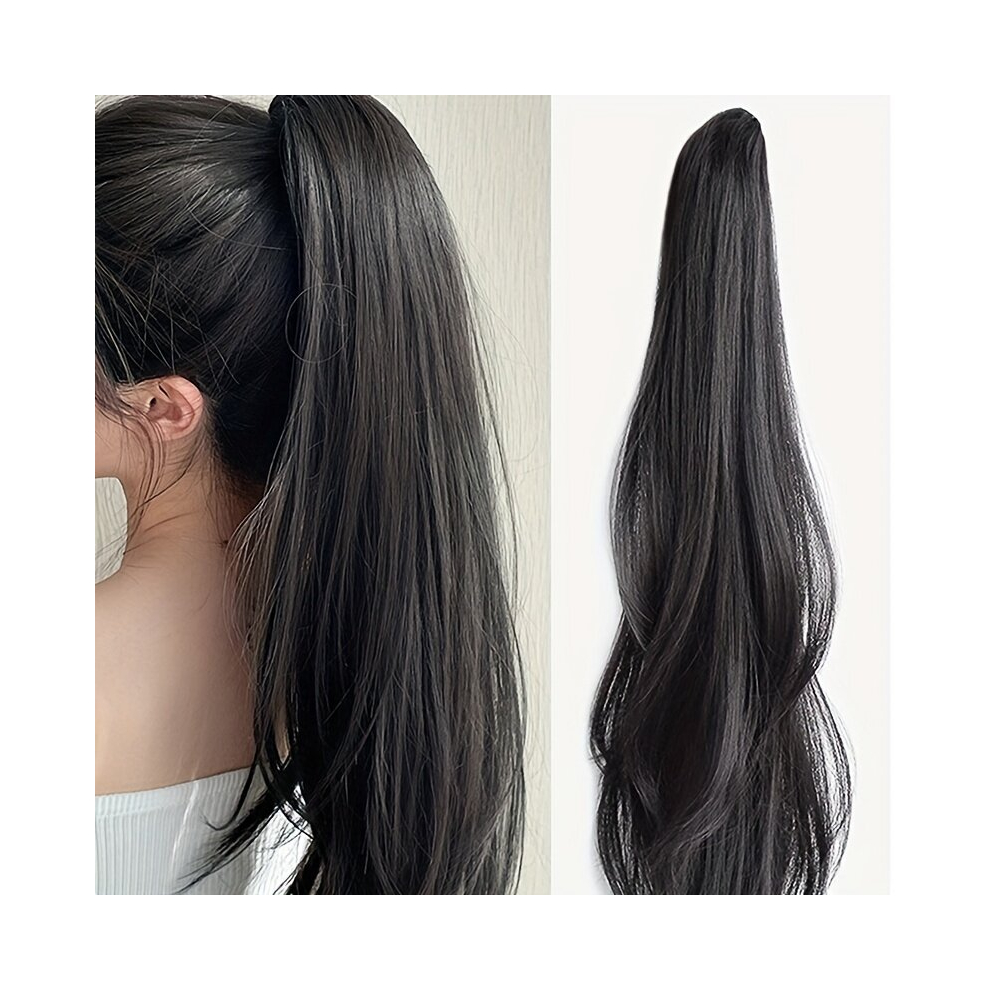 Claw Ponytail Long Curly Wavy Ponytail Extensions Synthetic Clip In Hair Extensions Natural Looking For Daily Use