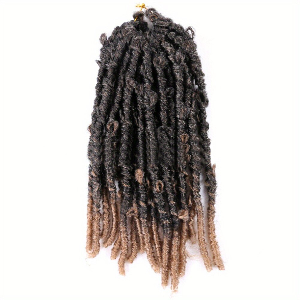 Unisex Multicoloured Butterfly Locs Crochet Hair Extensions 35 56 Cm Goddess Braids Butterfly Faux Locs Crochet Hair Twist Braiding Hair Extensions