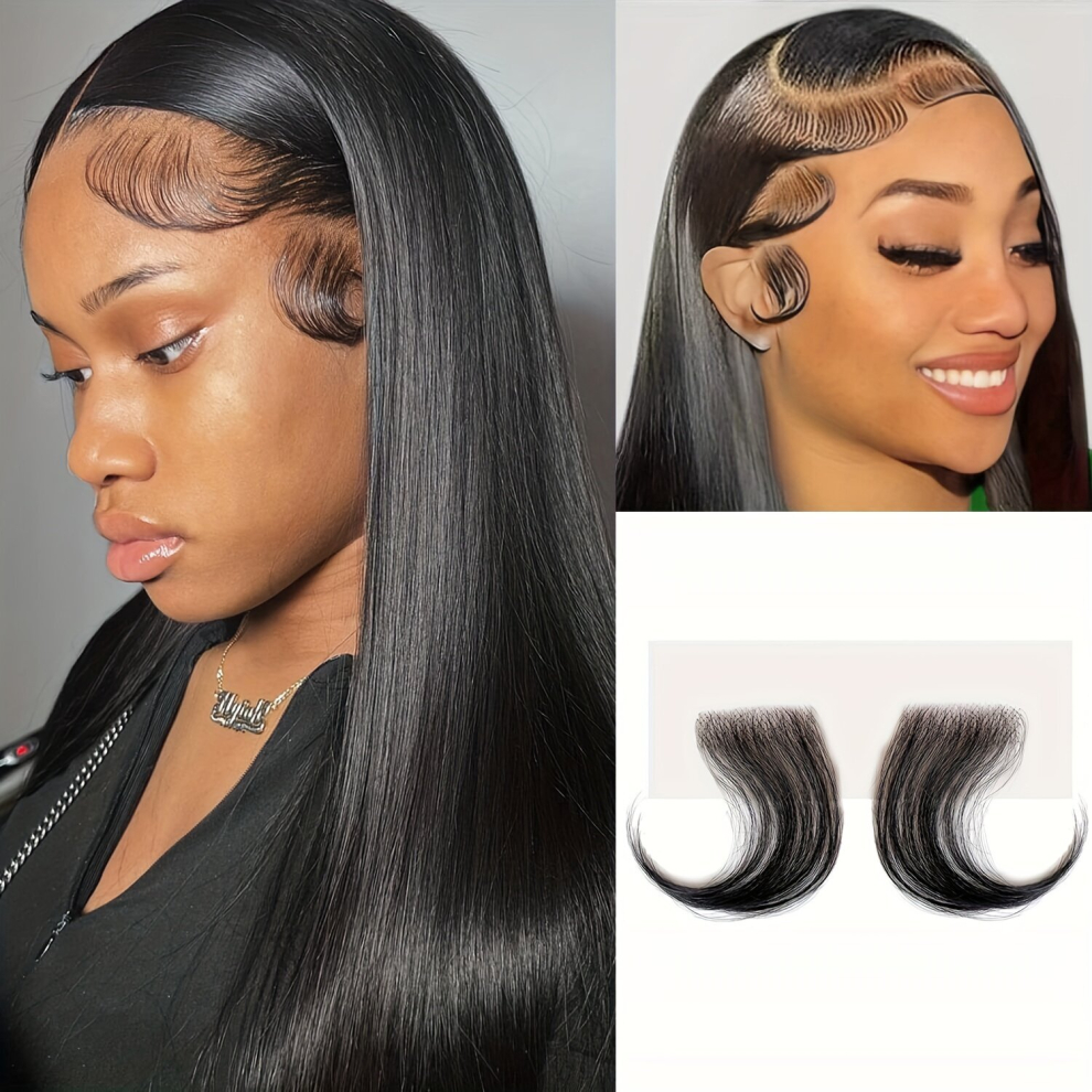 2pcs Baby Hair Invisible Hairline Parallel Edge Lace Edges Hair HD Lace Baby Hair Reusable