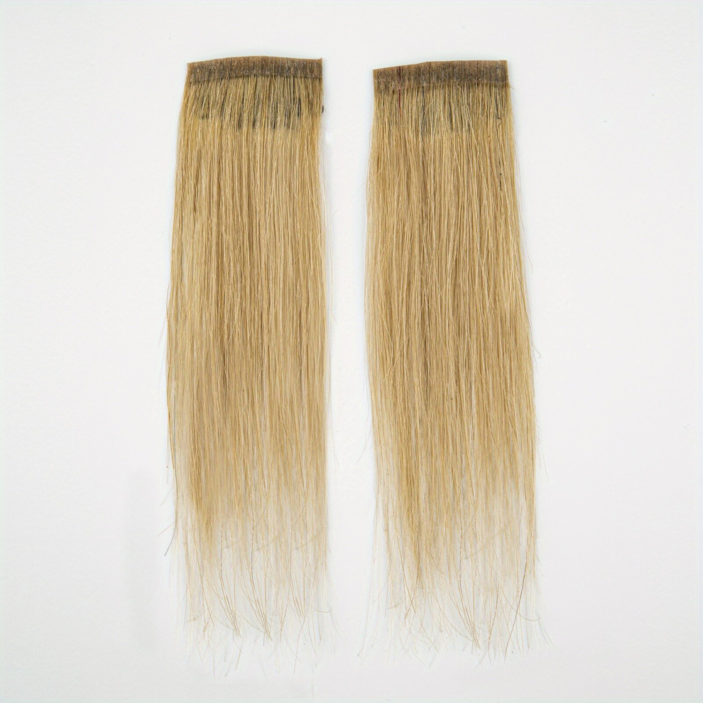 2pcs Real Human Hair Clip In Bangs for Women Short Straight Flat Neat and Daily Wear Hair Extensions