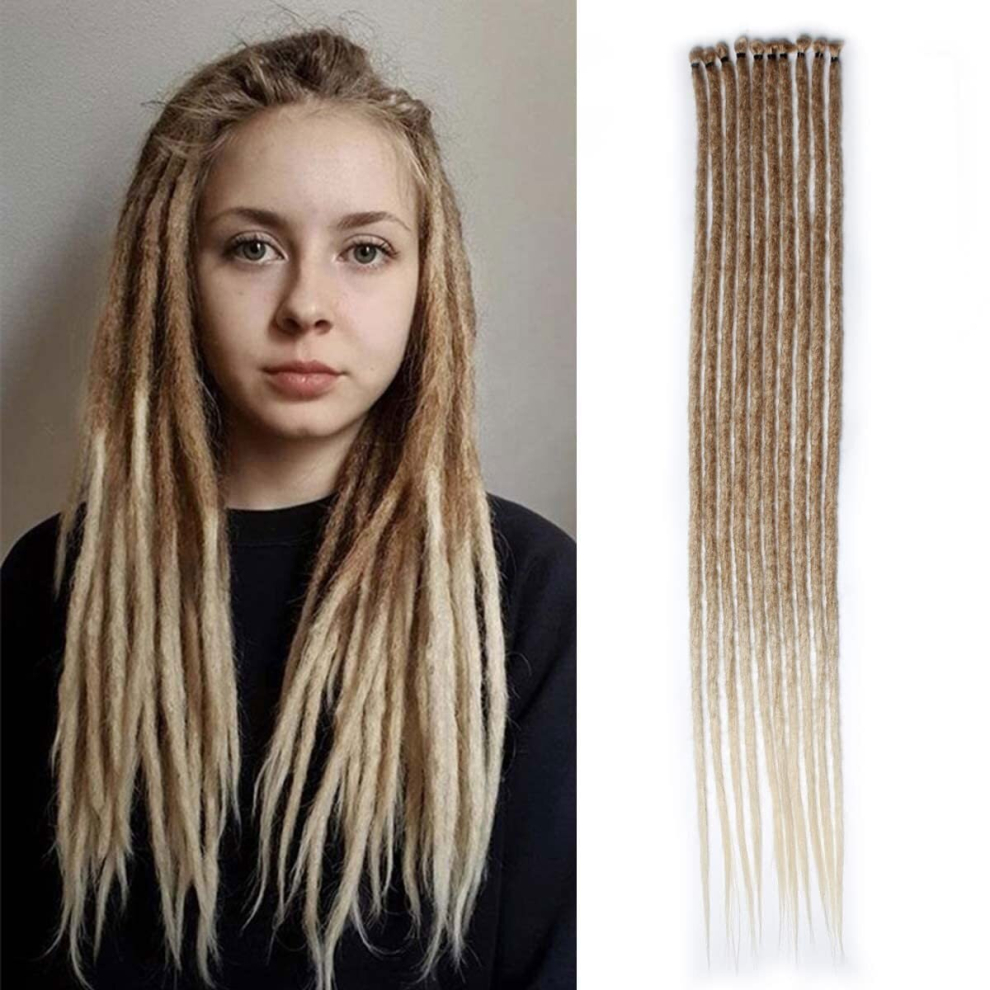 Hippie Dreadlock Extensions 10 Strands Single Ended Dreads Synthetic Hair Crochet Braiding Dreadlock Extensions For Women Men 60 96 Cm