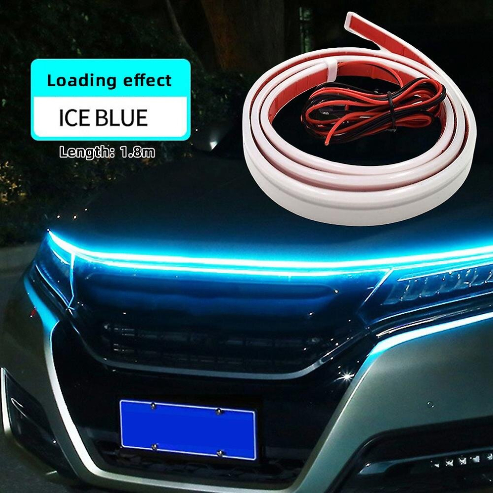 Dynamics Scan Start Up Hoodbeam Kit Flexible Soft Led Strip Car Hood Led Daytime Running Strip For Suvs Trucks Light 9317312037459
