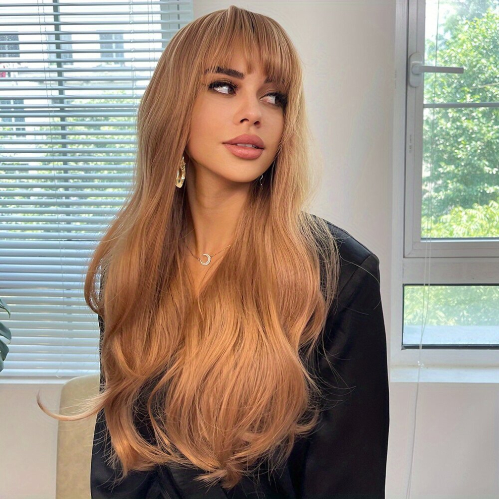 Long Curly Synthetic Wig for Women Natural Looking and Daily Use