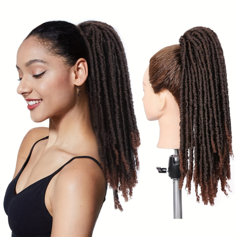 Drawstring Ponytail Dreadlock Ponytail Extensions Synthetic Clip In Hair Extensions Natural Looking For Daily Use 35
