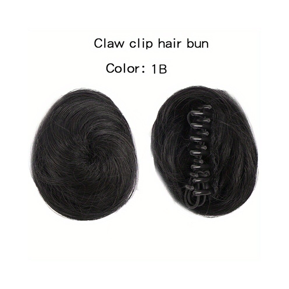 Synthetic Hair Bun Short Hair Extensions Donut Claw Clip In Hair Extensions Messy Scrunchies Hairpiece Accessories