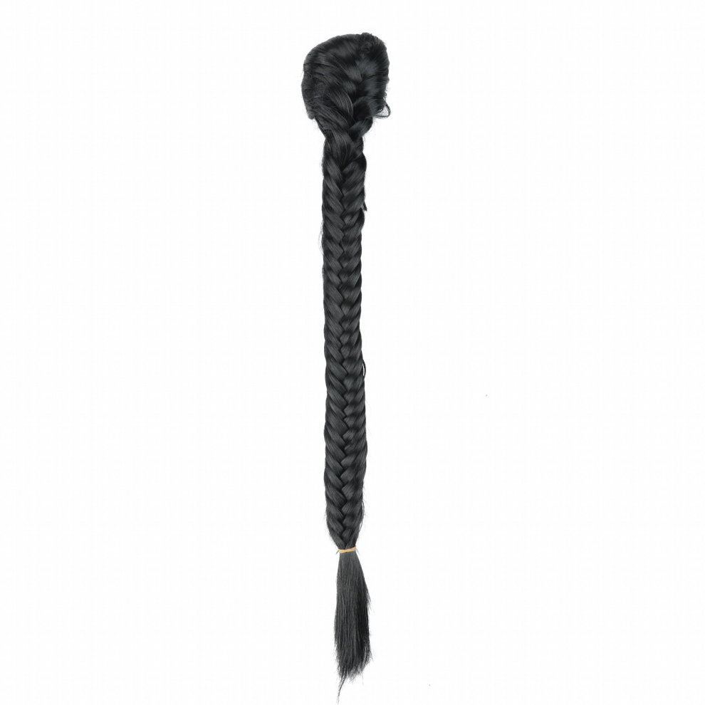 Synthetic Hair Plaited Fishbone Drawstring Ponytail Clip In Hair Extensions For Women Ombre Hair Piece