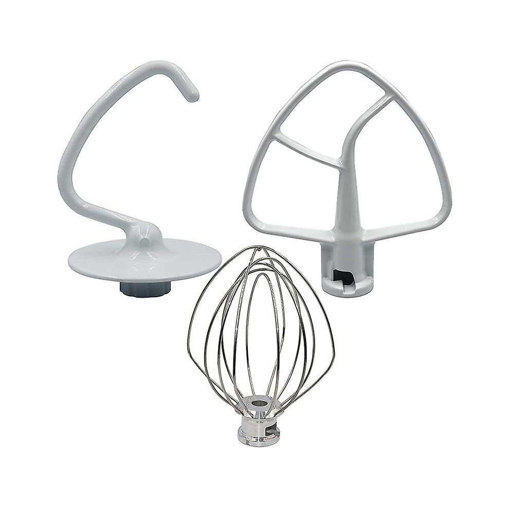 Mixer Kit For Ksm150 Includes Dough Hook Wire Whip And Coated Flat Beater, 3 Pieces Stand Mixers Re