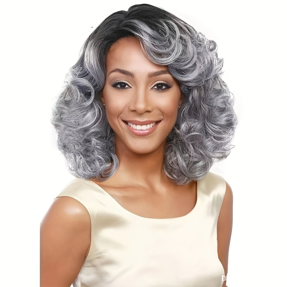 Short Curly Bob Cut Wig Feathered Hair Wig Synthetic Wig Beginners Friendly Heat Resistant