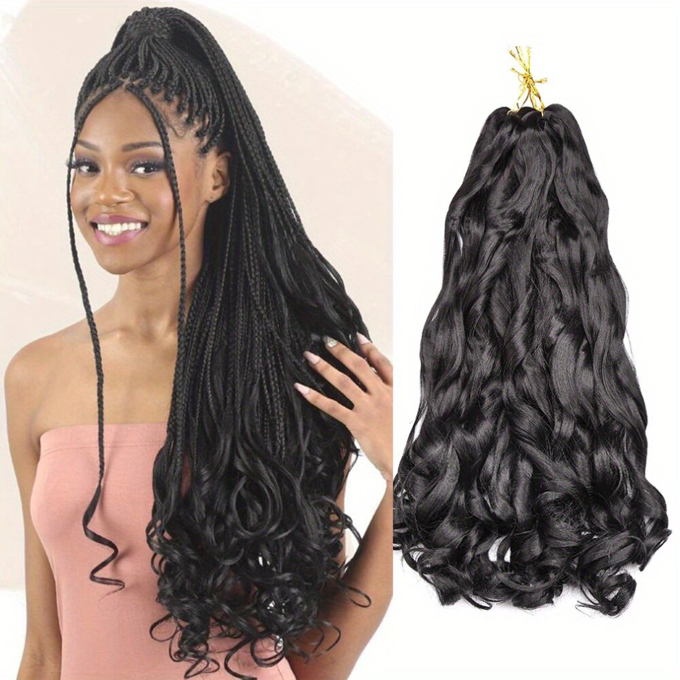 3pcs Loose Wave Crochet Hair Extensions For Women Synthetic Fiber French Curl Braiding Hair Exstensions 55 88 Cm