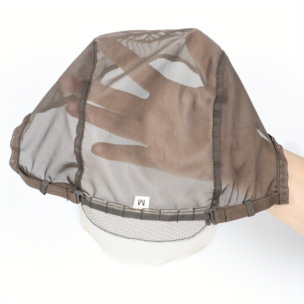 Unisex Black Lace Front Wig Cap For Making Wigs With Adjustable Strap Weaving Cap Wig Cap Lace Hair Net