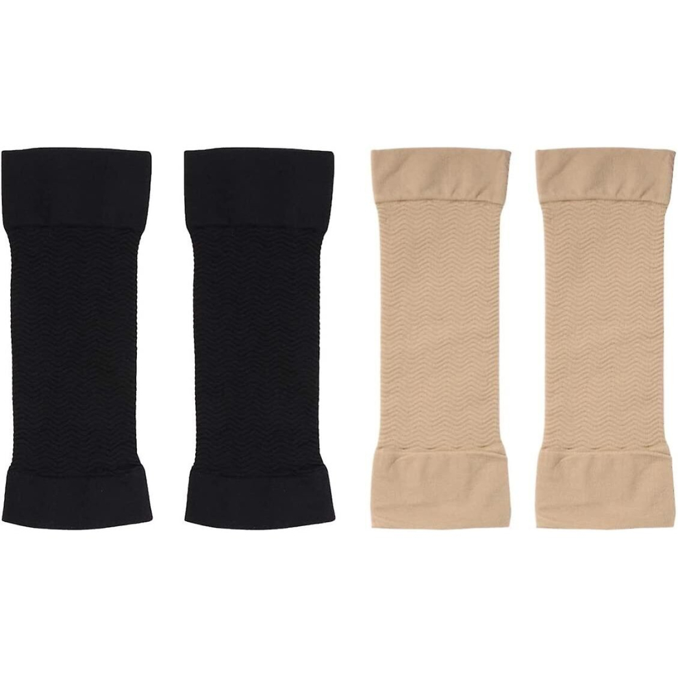 2 Pairs Lymphedema Arm Sleeve Post Mastectomy Compression Sleeve Anti Swelling Glove Gauntlet Arm Support Brace