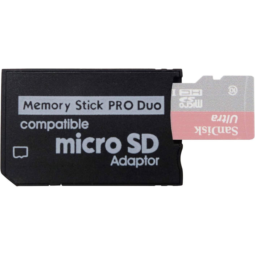 Psp Memory Stick Adapter, Funturbo Micro Sd To Memory Stick Pro Duo Magicgate Card For Sony Playstation Portable, Camera, Handycam