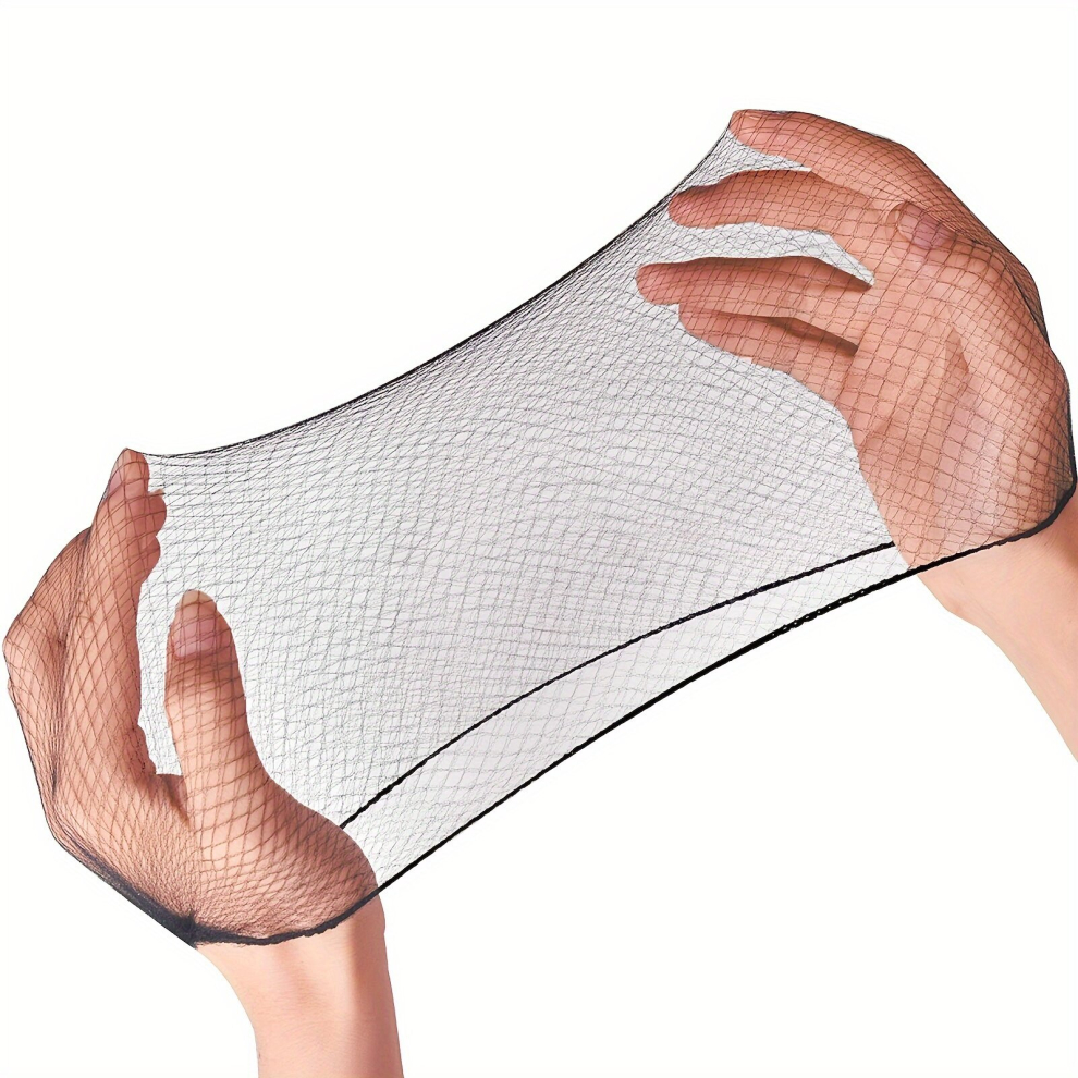 200pcs Hair Nets Smilco 50 8 Cm Elasticity Invisible Elastic Mesh Wig Nets For Hair Bun Making Ballet Dancer Kitchen Food Servince