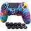 Sony Ps4/slim/pro Dualshock 4 Controller Water Transfer Camouflage Silicone Case With Thumb Grip 1
