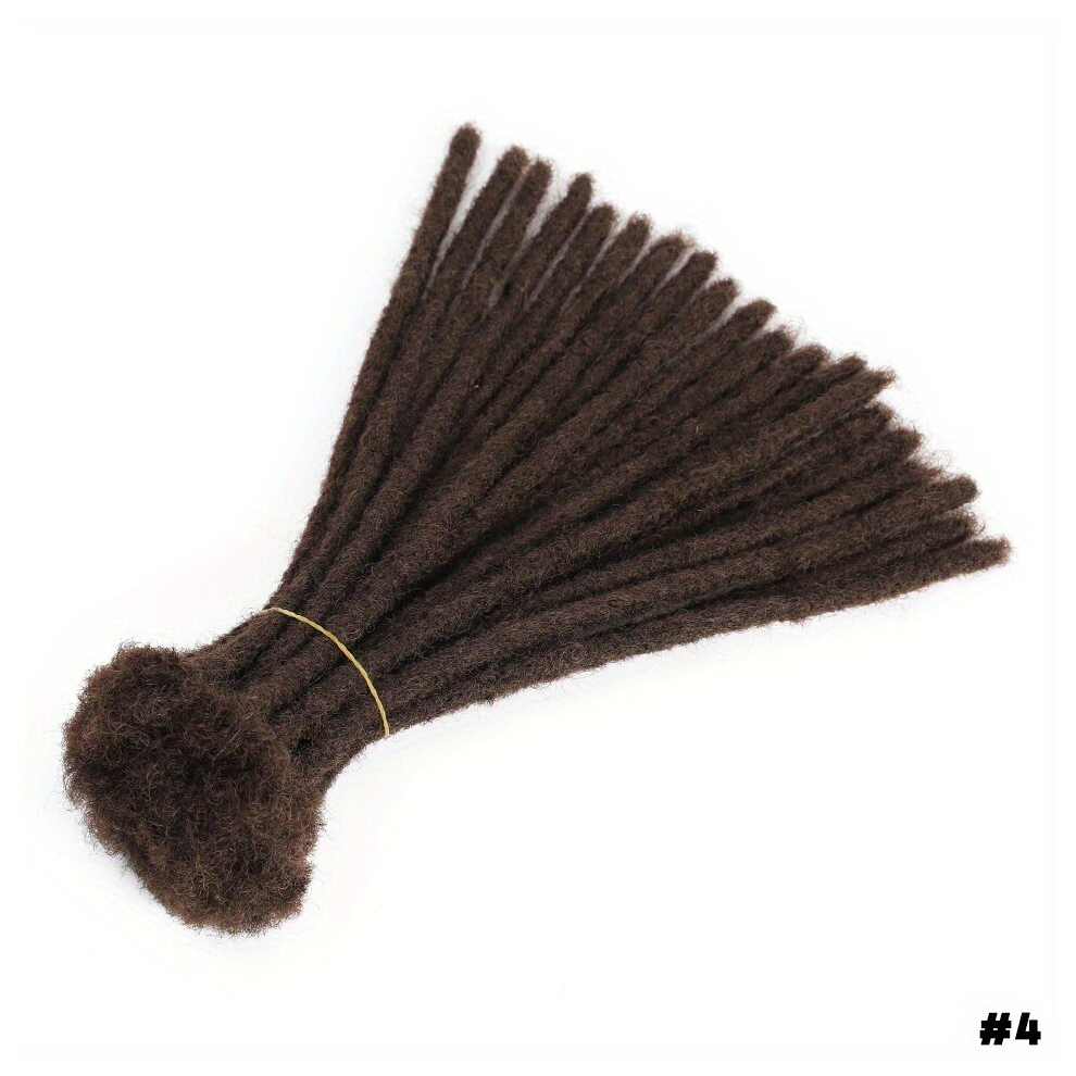 Unisex Brown Dreadlocks Crochet Hair Extensions Afro Crochet Braids Synthetic Crochet Braiding Hair For Women And Men Ombre 10Straids Pack