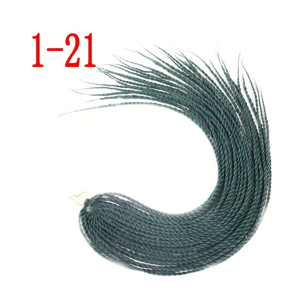 Unisex Multicoloured Twist Crochet Hair Senegalese Crochet Braids For Woman Synthetic Passion Twist Braiding Hair Long 24Inch Crochet Hair Curly