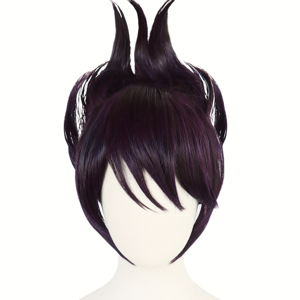 Unisex Multicoloured Costume Wig Synthetic Short Wig Cosplay Wig Halloween Costume Wigs & 1Pc Wig Cap