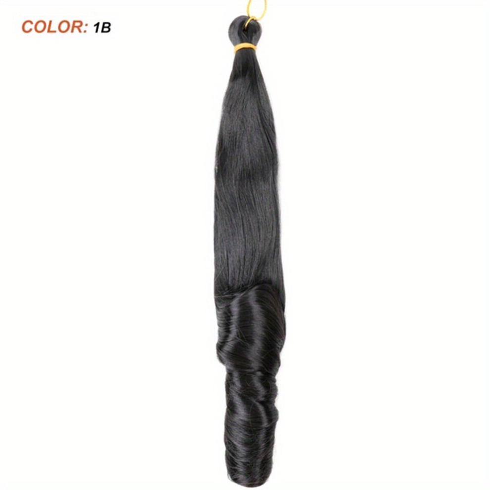 French Curl Crochet Braiding Hair Extensions 55 88 Cm Synthetic Spiral Loose Wave Bulk Hair Extensions With Curly Ends