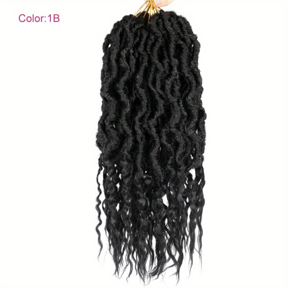 Dreadlock Braids Long Afro Braids With Curly Ends Synthetic Crochet Hair Extensions 60